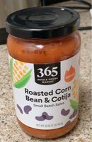 Medium roasted corn black bean cotija cheese small batch salsa