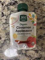 Organic unsweetened cinnamon apple sauce