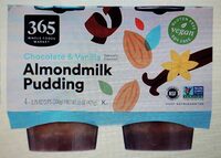 Chocolate & vanilla almondmilk pudding