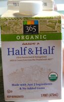 Organic Grade A Half & Half