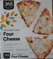 Four Cheese Thin Crust Pizza