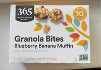Granola bites blueberry banana muffin