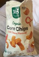 Organic corn chips chili cheese flavored