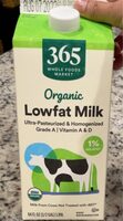 Organic low fat milk