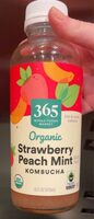 Organic Strawberry Peach Mint Kombucha