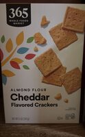 Almond flour cheddar flavored crackers