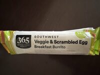 Southwest Veggie & Scrambled Egg Breakfast Burrito