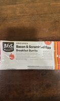 Uncured Bacon and Scrambled Egg Breakfast Burrito