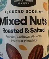 Reduced sodium mixed nuts roasted & salted
