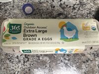 Organic Outdoor Access Extra Large Brown Grade A Eggs
