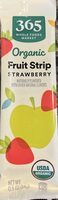 Organic fruit strip strawberry