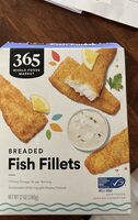 Breaded fish fillets