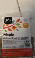 Maple chicken breakfast sausage