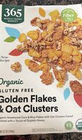 Organic gluten-free golden flakes and oat clusters