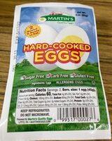Hard cooked eggs