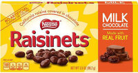 Milk chocolate covered raisins