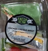 Chicken Caesar Wrap w Veggies