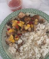 Blackened chicken with mango salsa