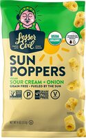 Sun Poppers, Vegan Sour Cream & Onion