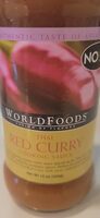 Thai Red Curry cooking sauce