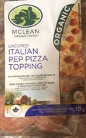 Uncured Italian pep pizza topping