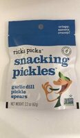 Rick's picks snacking garlic dill spears
