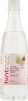 Sparkling water with strawberry + kiwi essences