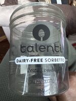 DAIRY-FREE SORBETTO Zesty Lemon