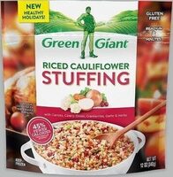 Riced cauliflower stuffing