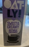 Sweet and creamy oat milk creamer