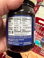 Organic wild blueberry fruit spread