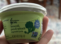 Broccoli, Pea & Spinach Vegetable Purée