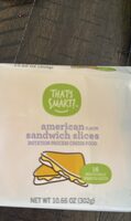 American sandwich slices