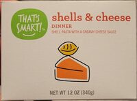 Shell pasta with a creamy cheese sauce dinner
