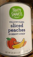 Yellow cling sliced peaches in heavy syrup