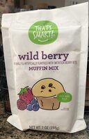 Wild berry flavored muffin mix