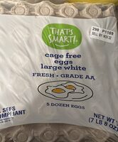 Cage free large white eggs