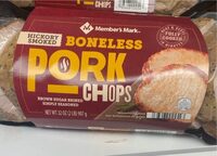 Hickory smoked boneless pork chops