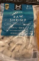 Large raw shrimp