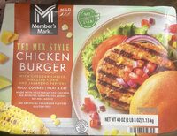Tex Mex style chicken burger