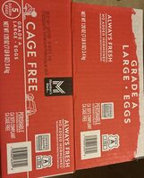 Cage free grade A large egg