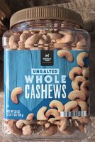 Unsalted Whole Cashews