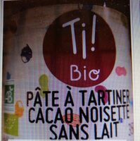 Pâte à tartiner cacao noisette sans lait