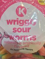 Wriggly sour worms