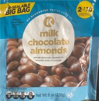 Milk chocolate almonds