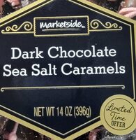 Dark chocolate sea salt caramels