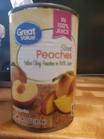 Sliced peaches in juice