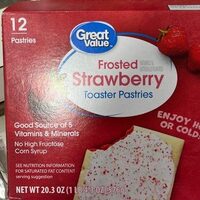 Frosted strawberry toaster pastries
