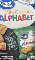 Alphabet mini cookies