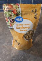 Roasted and salted sunflower kernels